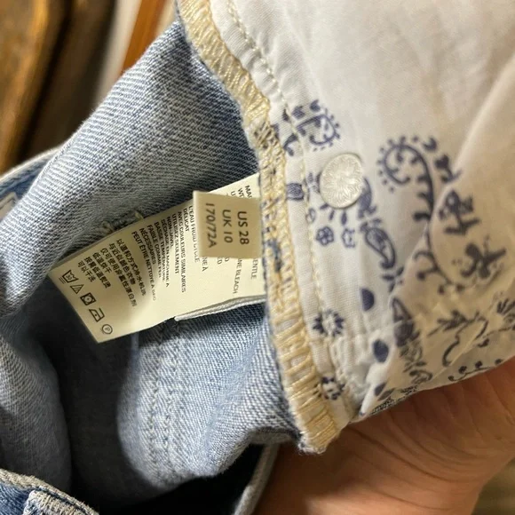 Free People Blossom Rigid High Rise Skinny Ankle Jeans Sz 28 - Picture 7 of 7